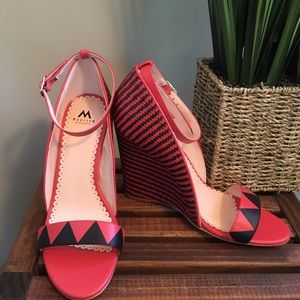 Madison by Shoedazzle patterned wedges
